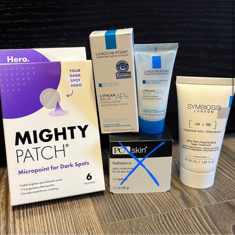Luxe skincare bundle - La Roche-Posay, Symbiosis London, Mighty Patch